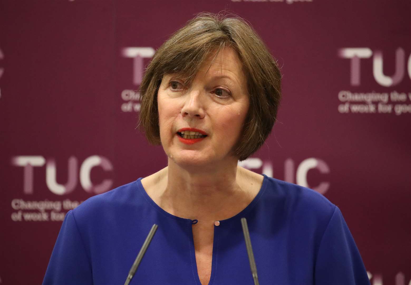 TUC general secretary Frances O’Grady has called for a public inquiry into the Government’s handling of PPE (Andrew Matthews/PA)