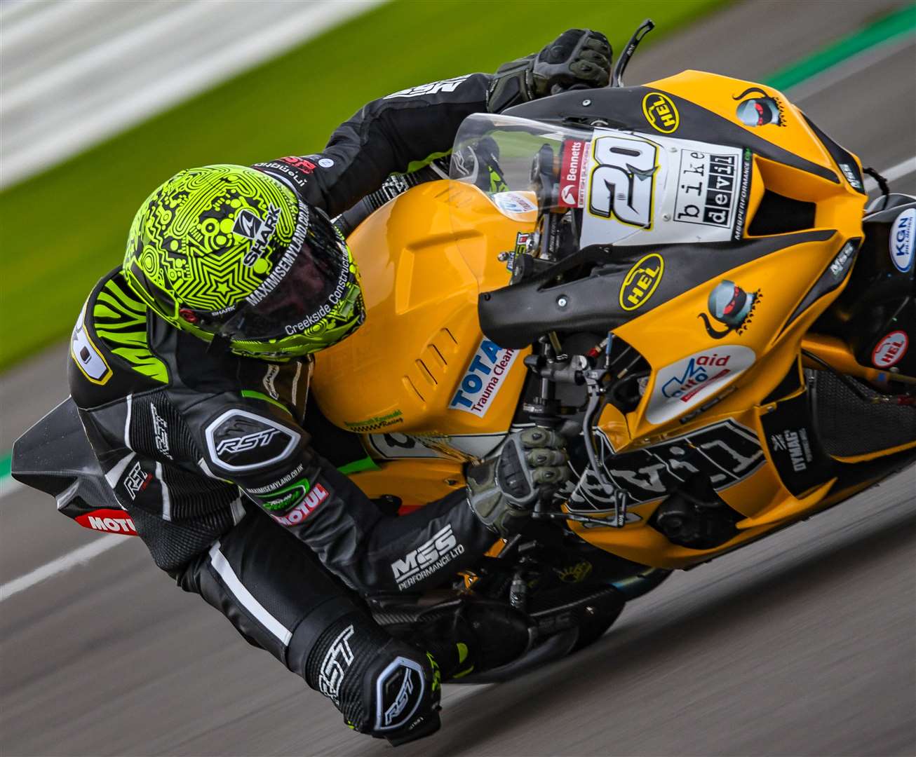 Canterbury's Tom Ward in British Superbike action at Silverstone Picture: Camilla Davina Temple-Court