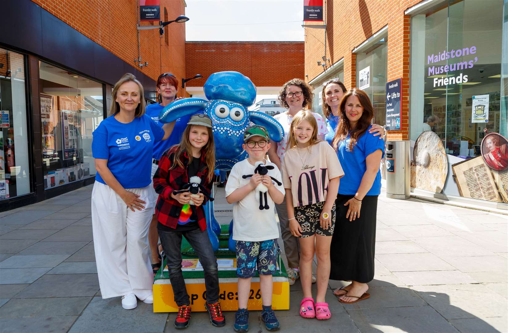 Colourful Shaun the Sheep statues have been installed in and around the town centre for people to find. Picture: Steve James Photography