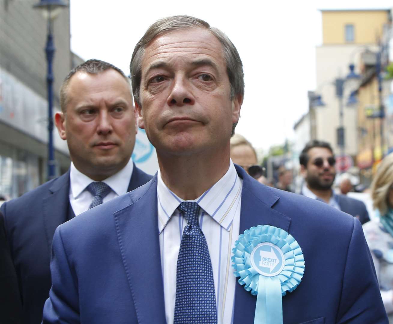 Nigel Farage on a visit to Gravesend Picture: Andy Jones