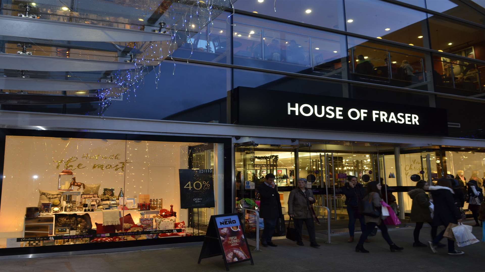 House of Fraser in Fremlin Walk. Stock picture.