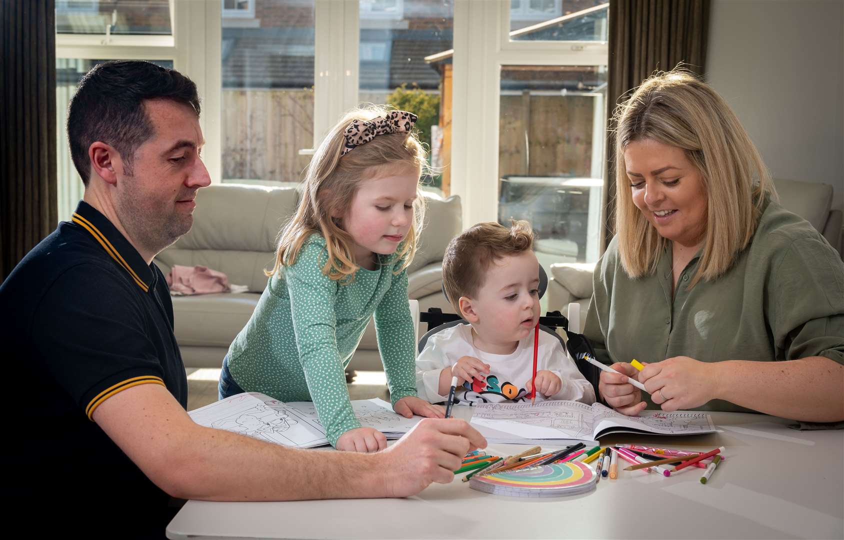 The Cooke family at play