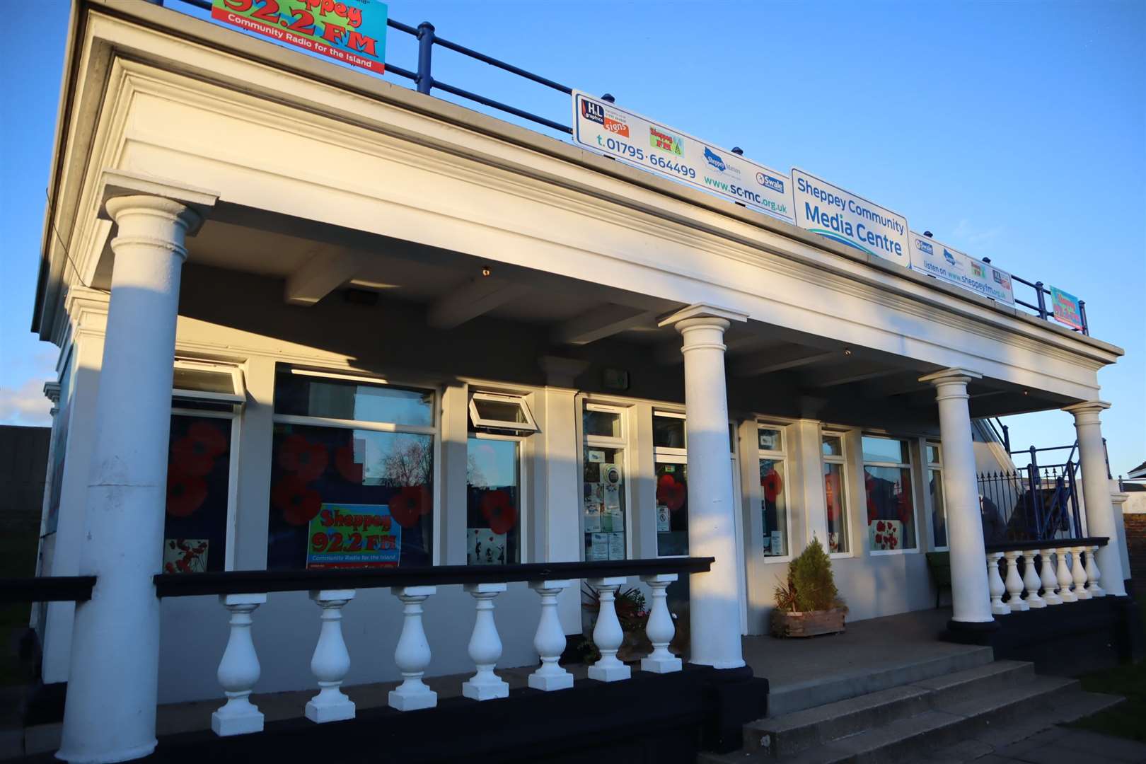 The Sheppey FM community radio studios in the pavilion in Beachfields, Sheerness