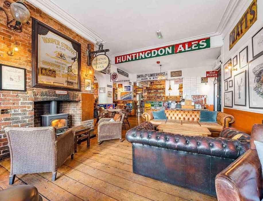 Inside seating at Sankey's Bar & Kitchen on Mount Ephraim, Tunbridge Wells. Photo: Fleurets