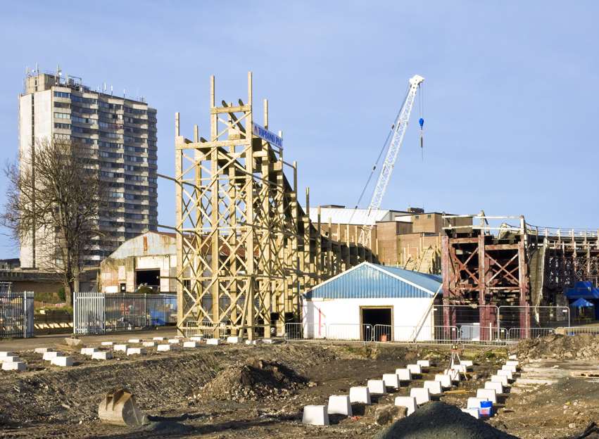 Building work on the scenic railway. Picture: Dreamland Margate