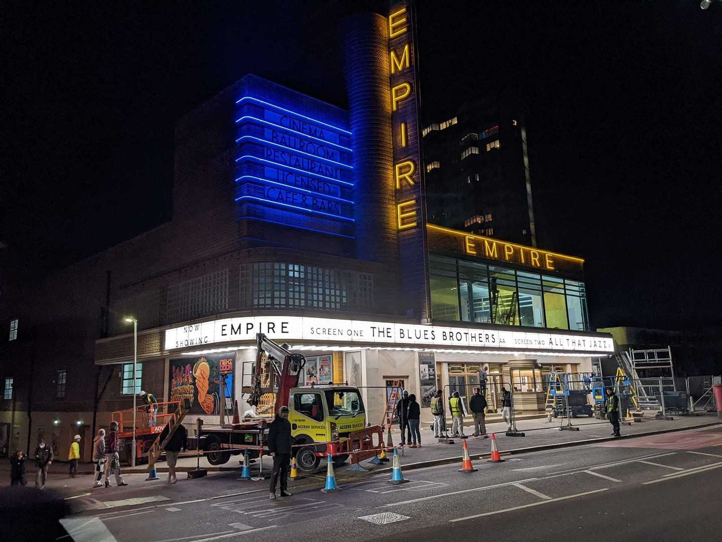 Dreamland Margate was turned into the Empire cinema for filming. Picture: Roy Foord