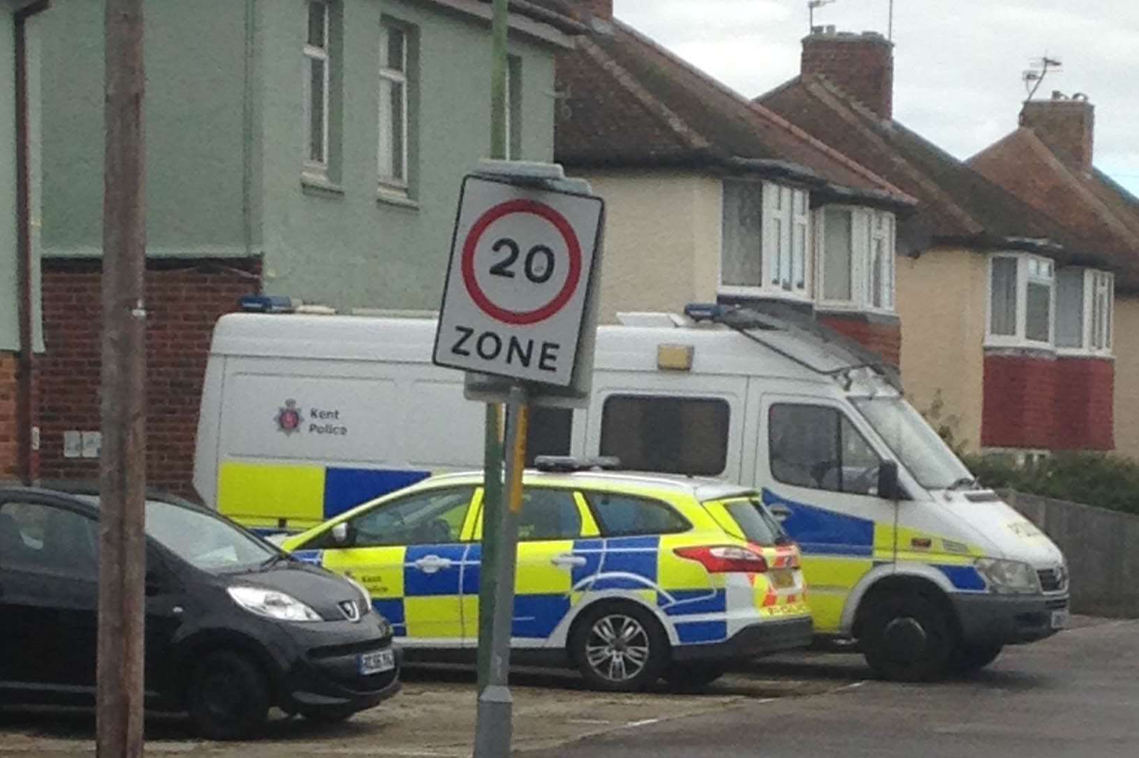 The scene in Calder Road. Pics: Kirsty Mills