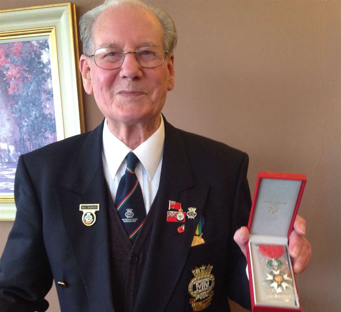 Bill Harden, recipient of the Legion d'Honneur