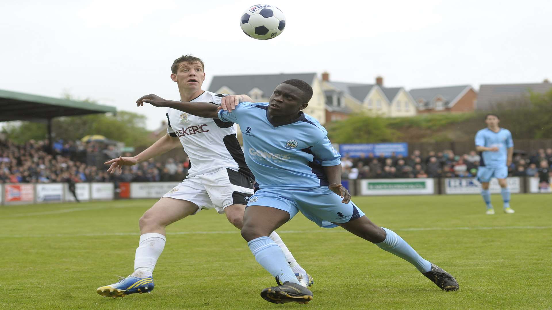 Glenn Wilson playing for Salisbury against Dover in the 2013 Conference South play-off final Picture: Ady Kerry