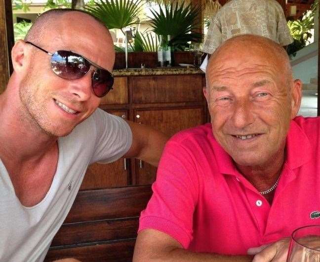 Strictly dancer Jaames Jordan and his dad Allan. Picture: James Jordan (43114713)