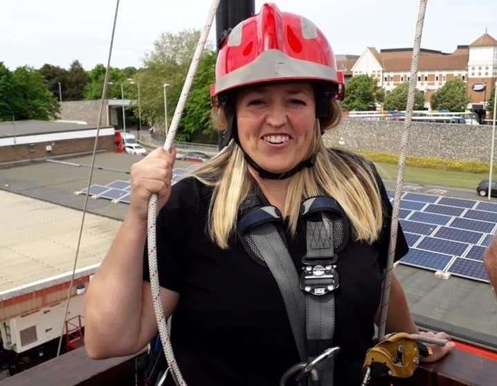 Nikki Haxton-Jones has raised thousands for charity in memory of her husband. Picture: The Fire Fighters Charity