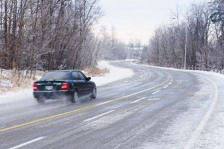 Icy road file picture