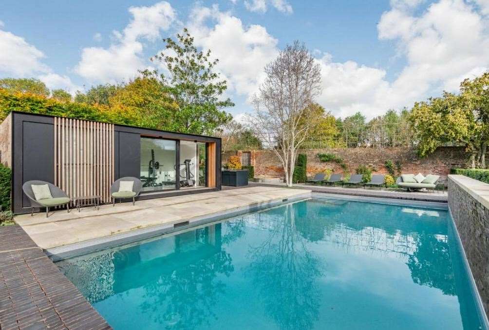 The Old Rectory in Wickhambreaux has a swimming pool. Picture: Rightmove/Strutt and Parker