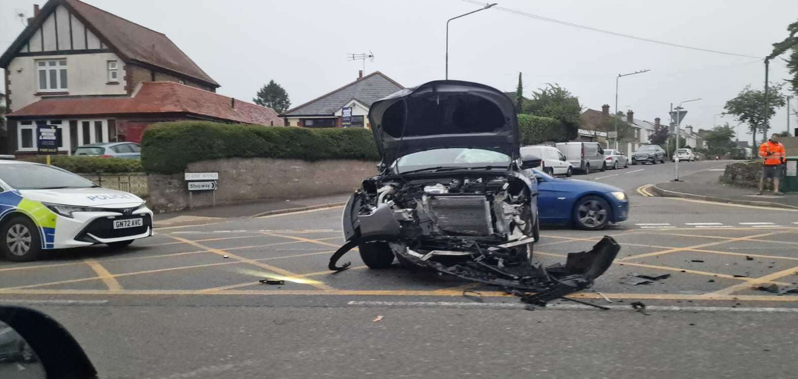 A crash at the junction of Plains Avenue with Loose Road - one of 22