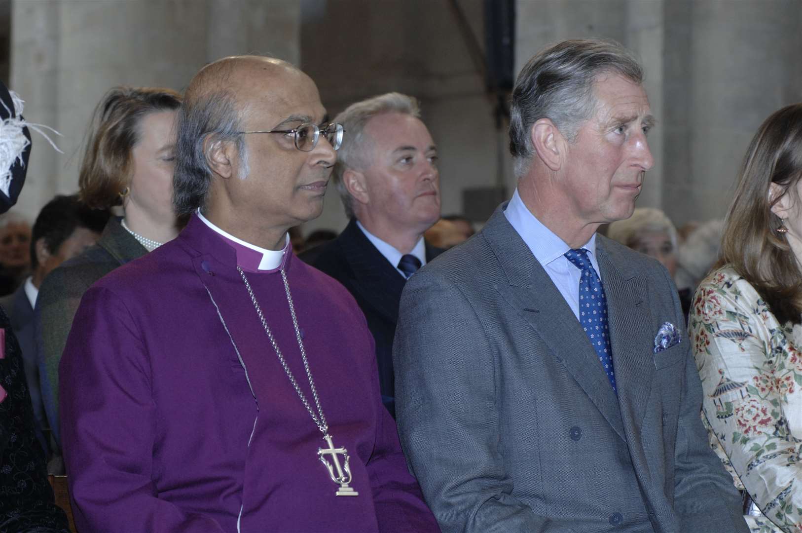 Dr Michael Nazir-Ali pictured next to Prince Charles at a concert at Rochester Cathedral in 2007