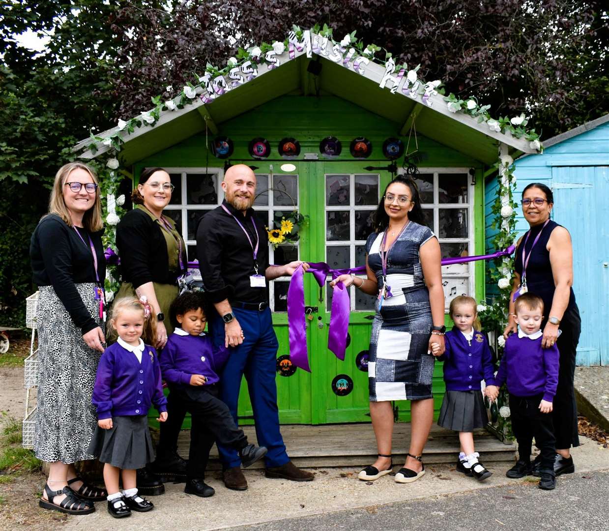 Jass’s Music Hut has been created in the nursery grounds at Copperfield Academy in Dover Road, Gravesend. Picture: Kam Virdee