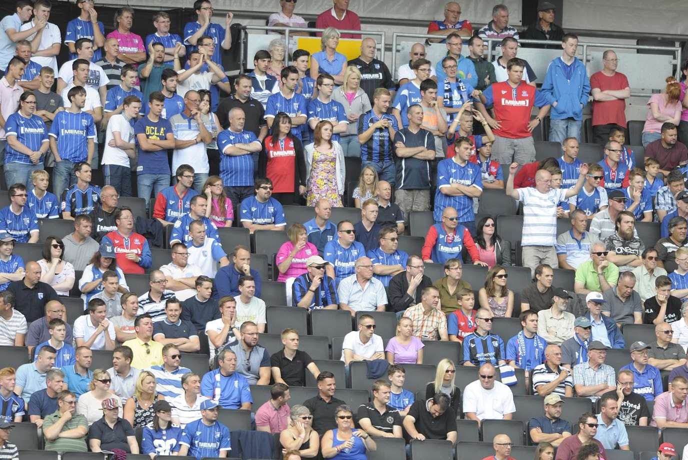 Gills fans on an away day Picture: Barry Goodwin