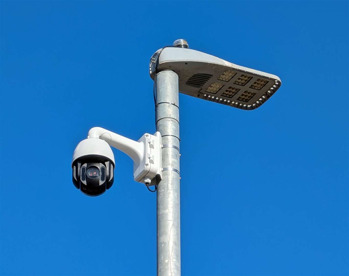 The new CCTV camera in Tesco supermarket, Sheerness. Picture: Swale council