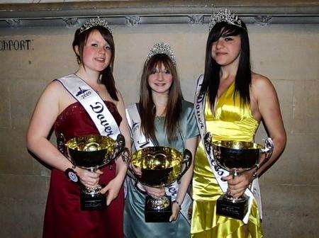 Miss Dover, Fiona-Ann Rosser (centre) with her princesses Sofie Stroud (left) and Sofia Petrou.