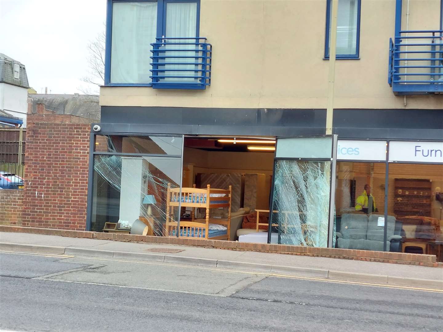 Staff are assessing the damage at the Pilgrims Hospice site