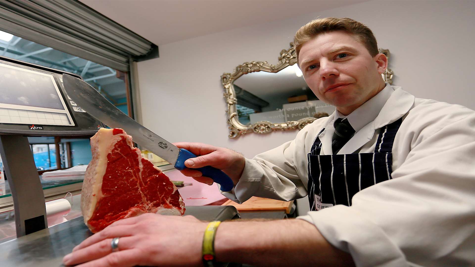 The refurbished Gravesend Borough Market has now been open for just over a week, following it's closure for several months. Butcher Niki Smith