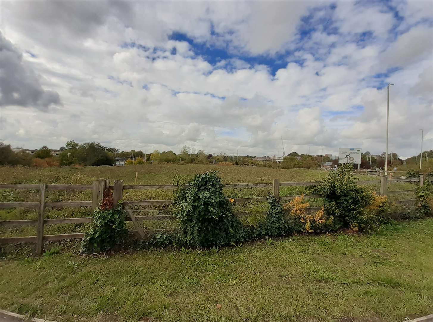 The planned McDonald's site in Ashford is next to the 'tank roundabout'