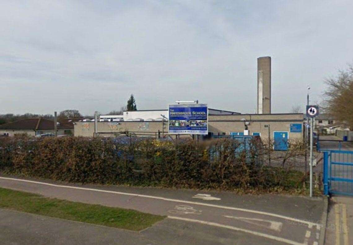 Leigh Academy Tonbridge, formerly Hayesbrook School, says the issue with the food payment system is very rare. Picture: Google Maps