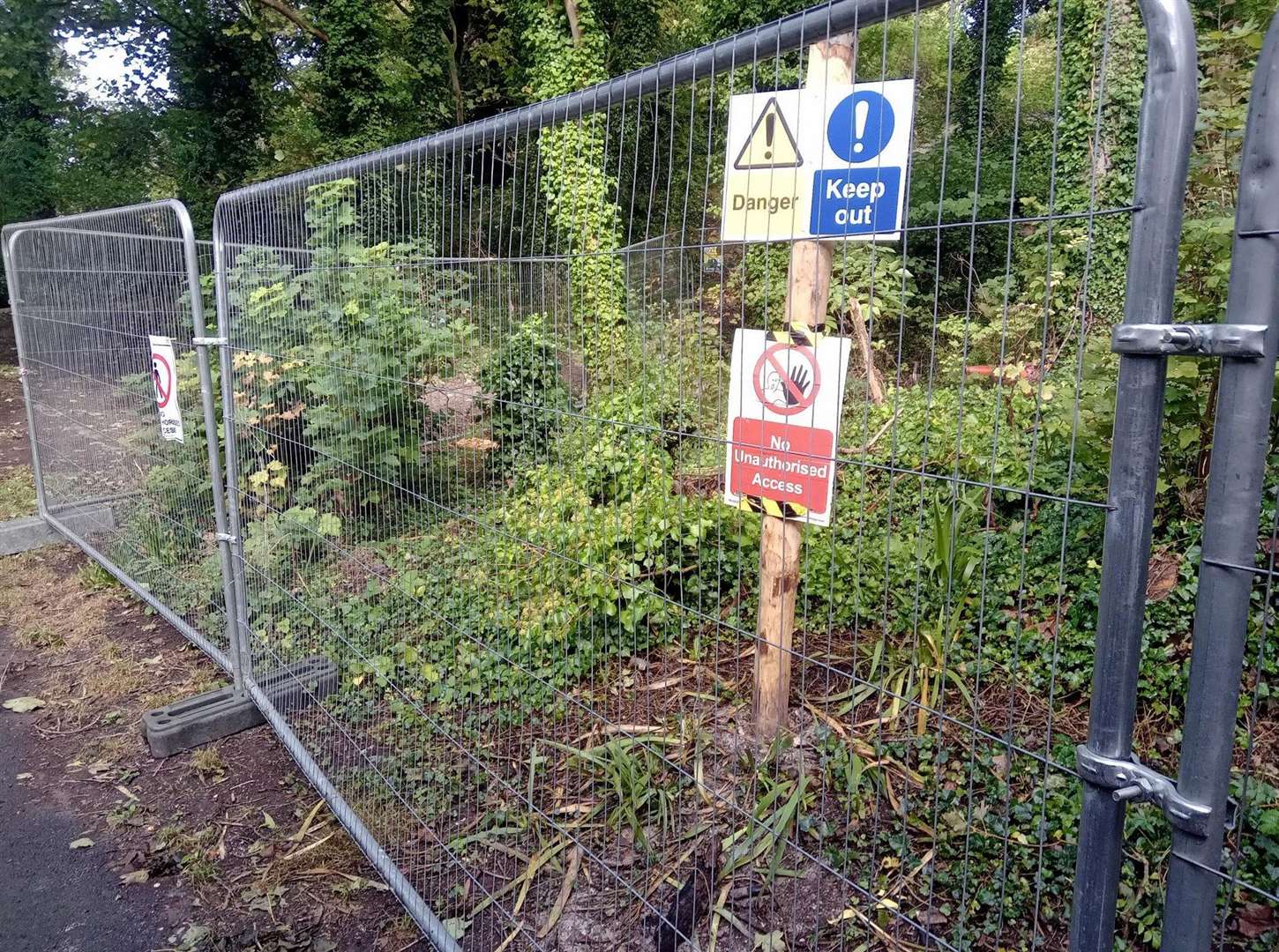 Chalk Pit in Otford Sevenoaks closed for safety reasons. Picture: Sevenoaks District Council