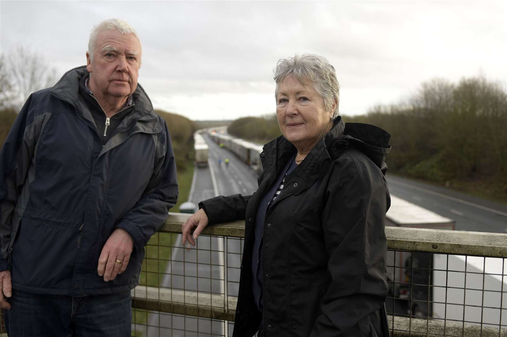 David and Jan - aged 70 and 69 - have lived in Mersham for 35 years and say they are proud of the village. Picture: Barry Goodwin