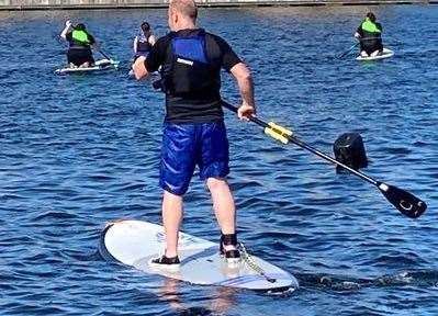 Paddleboarders are being asked by the RNLI to take care in strong winds