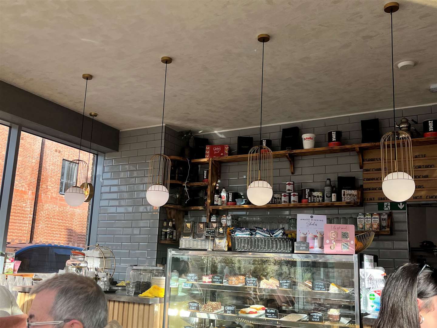 Cakes are displayed at the front counter if you’re not after a full meal