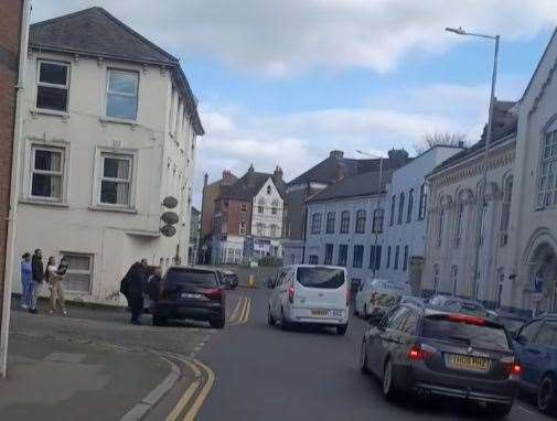 A man was hit over the head in a street attack in Bradstone Road, Folkestone. Picture: Steven Robertson