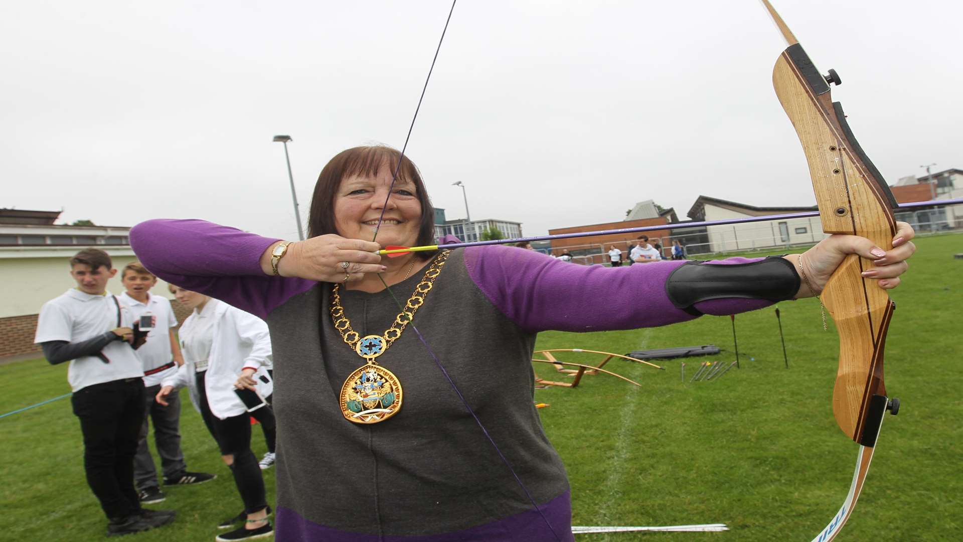 Hitting the target: Cllr Lesley Ingham