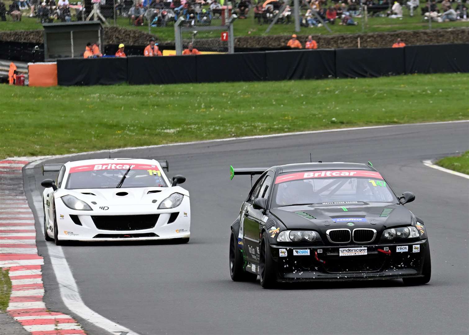 It wasn’t all bad news for Kent-based BMW racers on Sunday: Niall Bradley, from Chatham, won the second Britcar Trophy race in his BMW M3 E36. Picture: Simon Hildrew