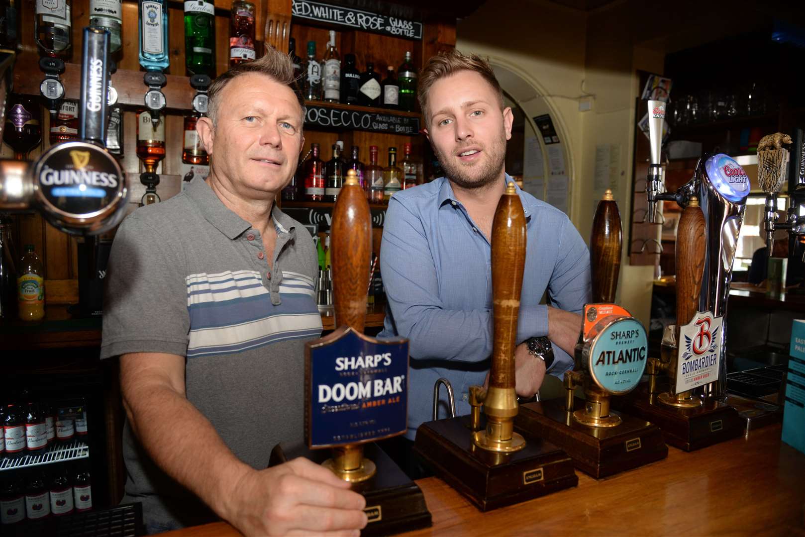 Steve and Pete Kray at The Crown in Rochester High Street. Picture: Chris Davey. (12958302)