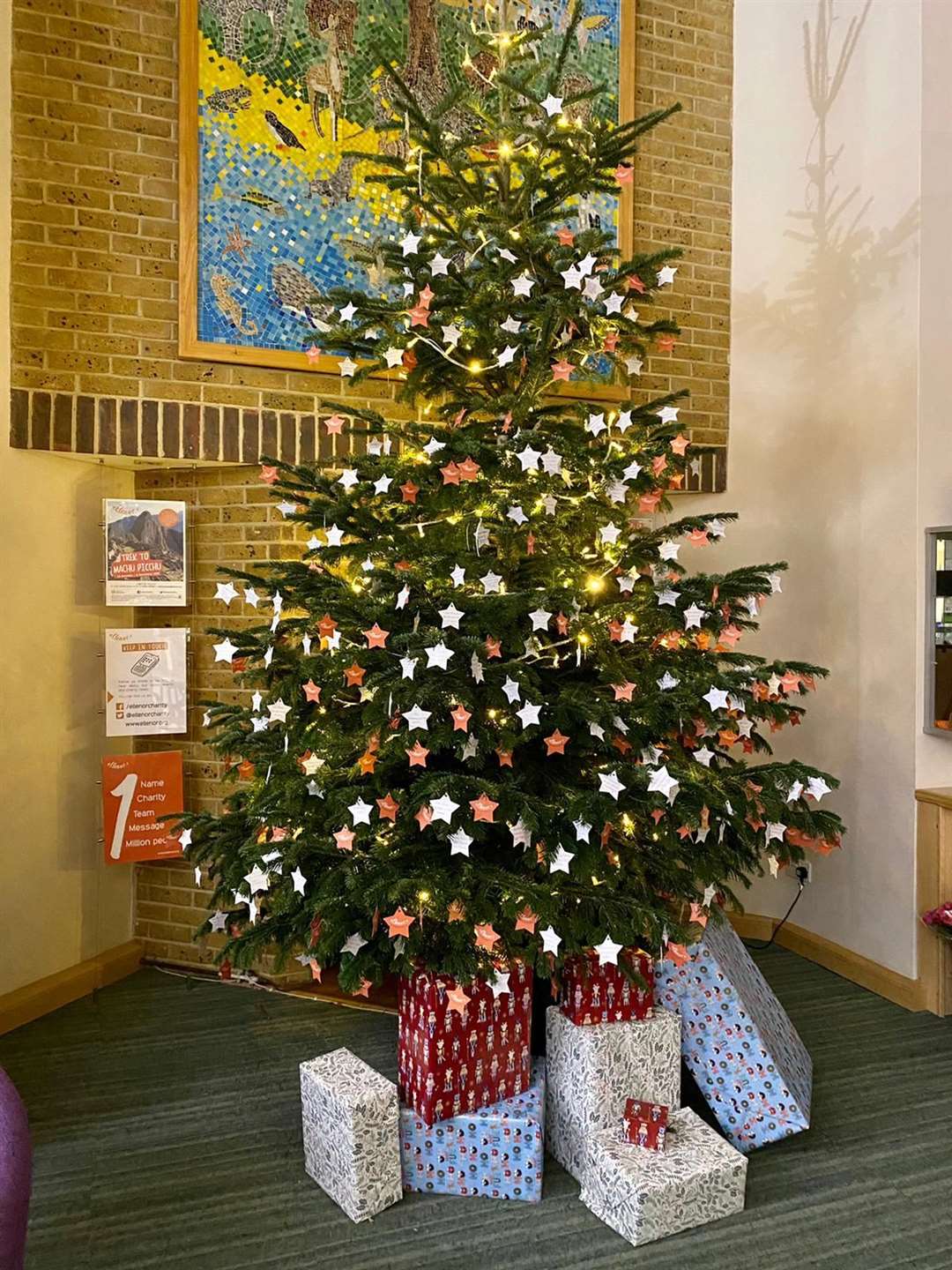 The lights of love tree at ellenor hospice