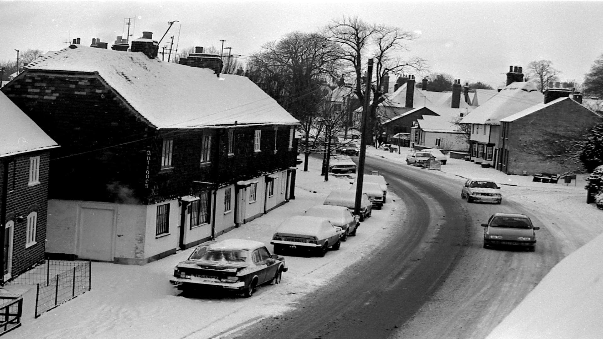 Snow reached the Canterbury district as well