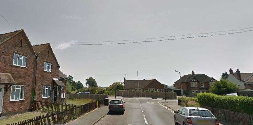 The woman found the case in a field off Querns Road, Canterbury. Picture: Google Maps