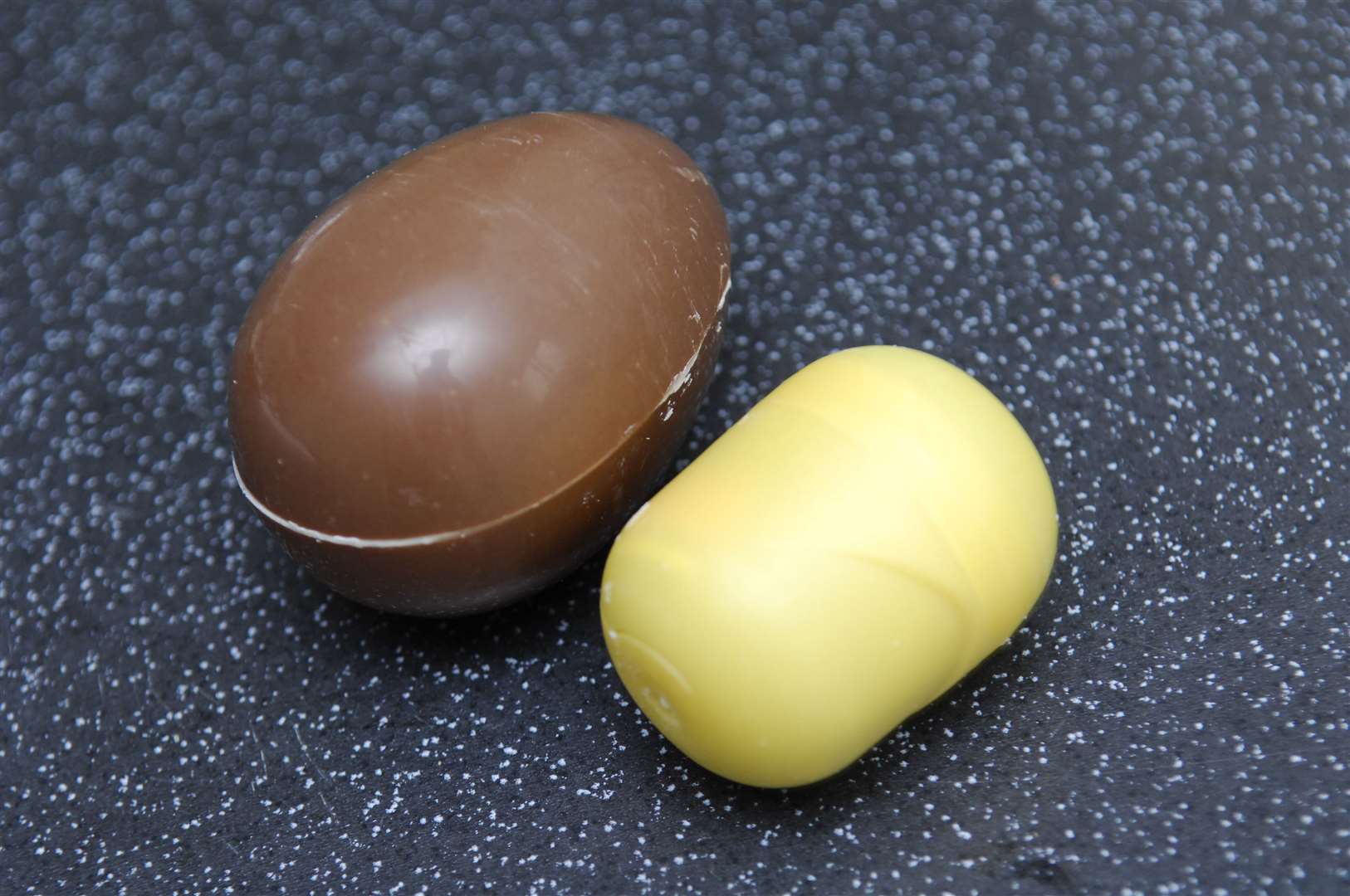 Kinder Surprise eggs hide a toy inside