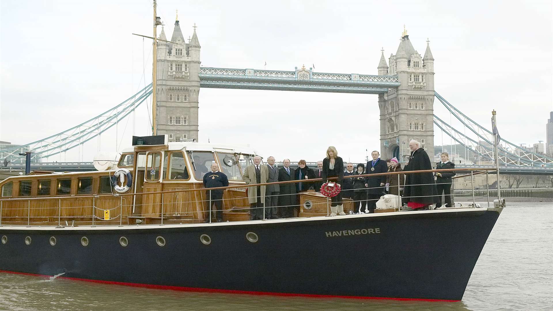 The ceremony to mark 40 years since Churchill's funeral in 2005