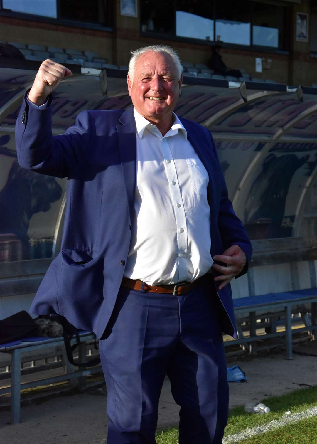 Neil Cugley was in charge at Folkestone for 25 years before standing down as manager. Picture: Randolph File