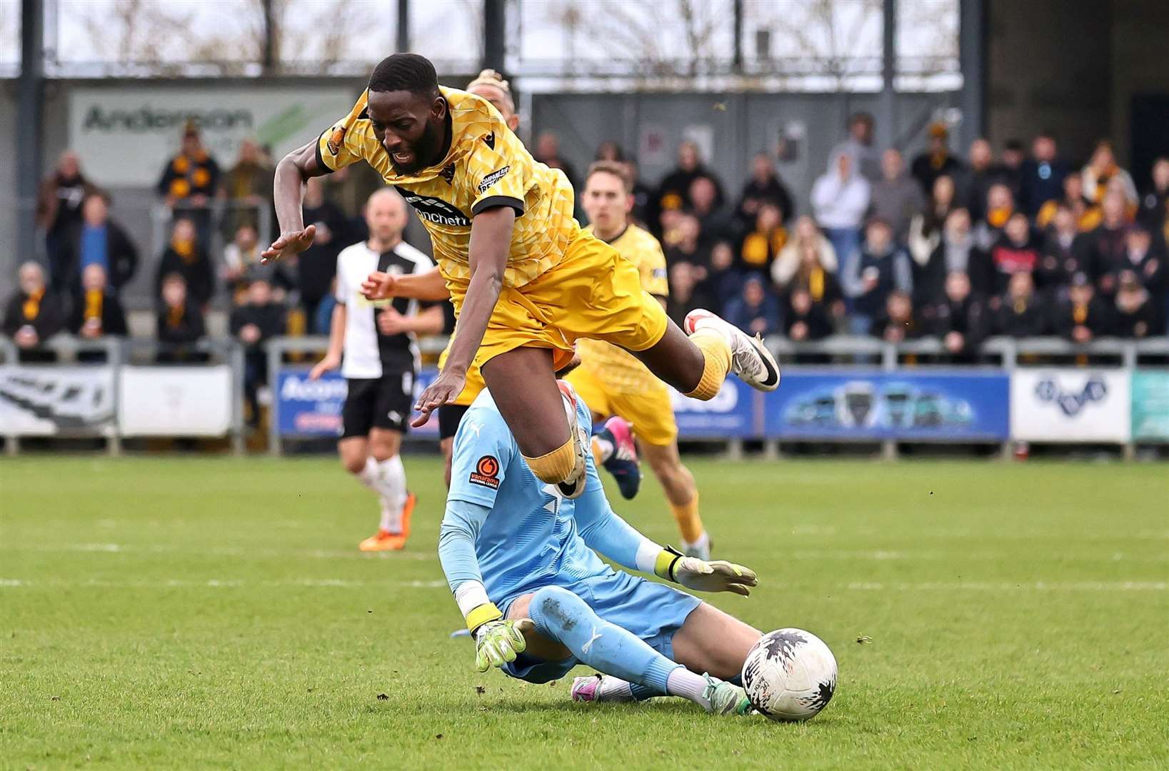 Dartford are considering an appeal against goalkeeper Billy Terrell's red card. Picture: Helen Cooper