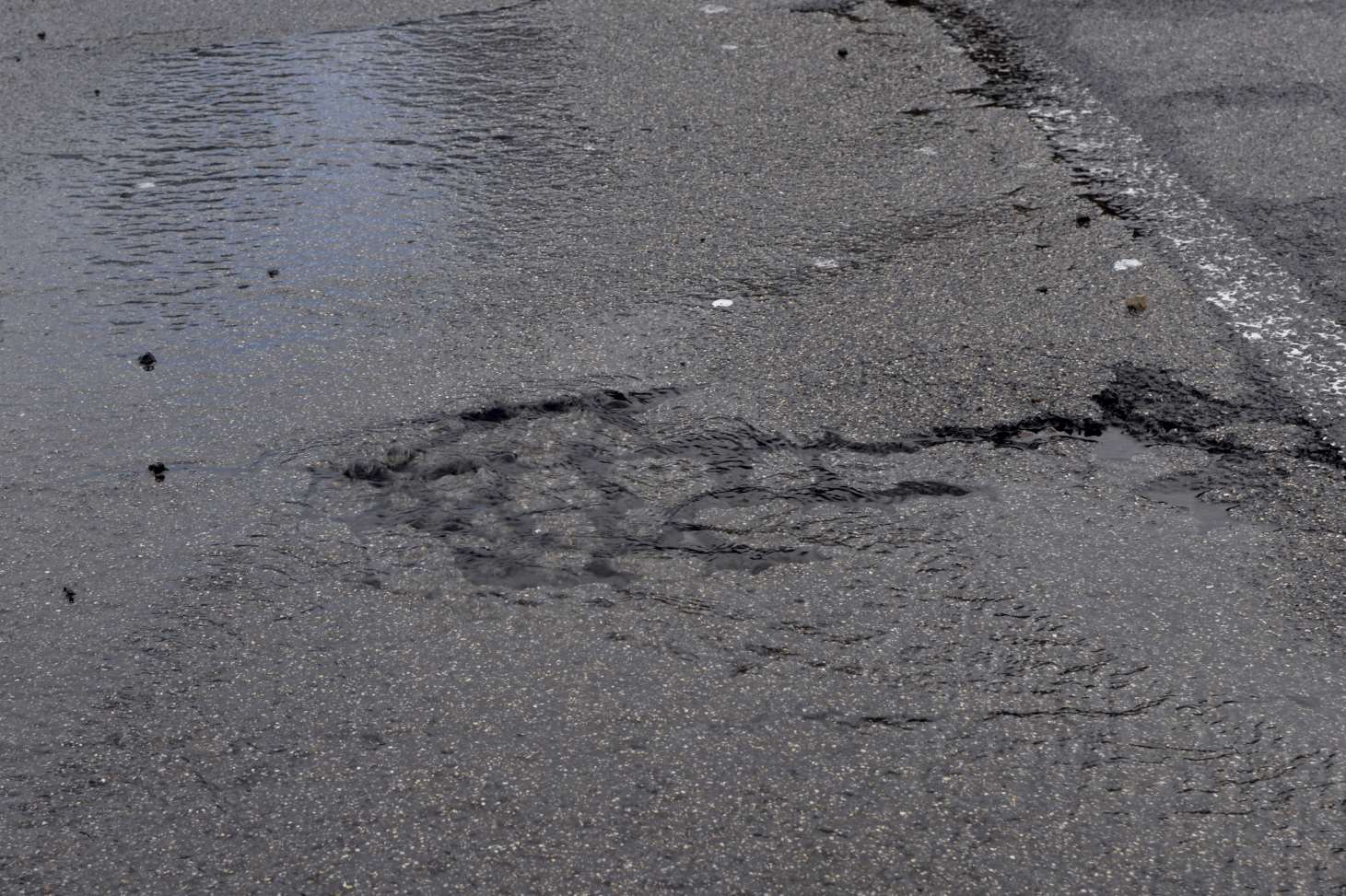 The road leading to the hospital has collapsed