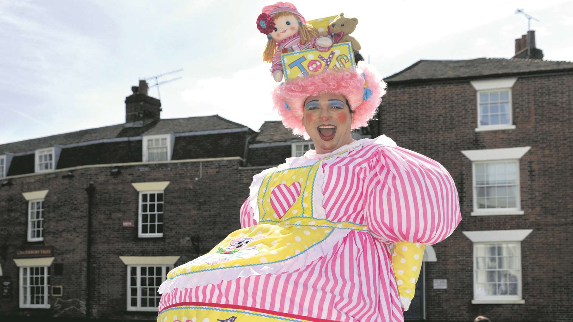 Panto dame Ben Roddy at the Marlowe