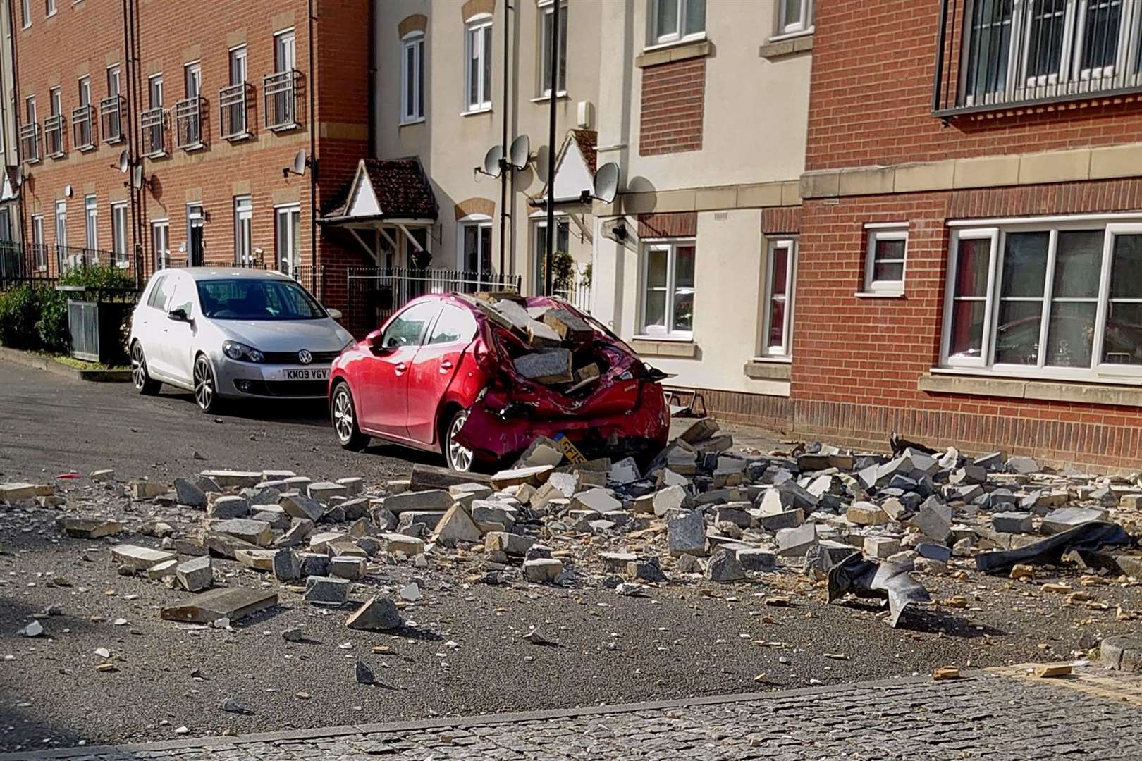 The 2015-specification Mazda3 has been crushed. Picture: Clive Bellinger