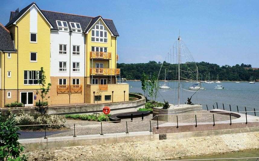 Riverside views from properties at St Mary's Island. Photo: Joanna Bentley/ Trimedia Harrison Cowley