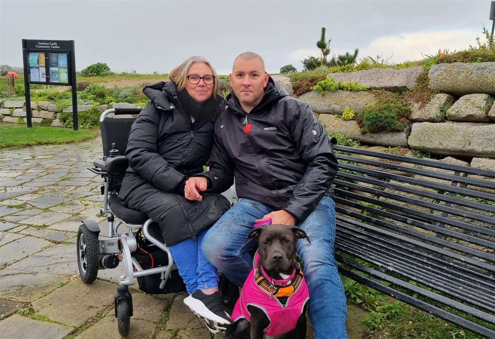 Mark and Donna Knott from the Deal Speaking Up Group with puppy Cleo