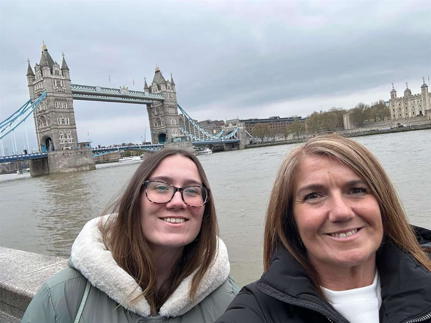 Reporter Alex Langridge with her mum Jo