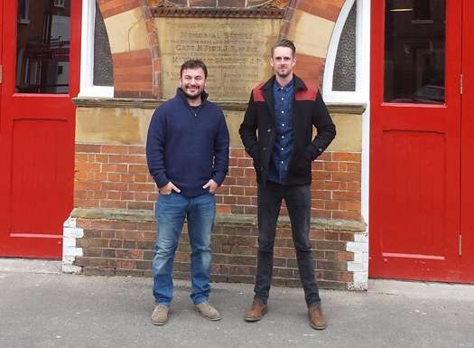 Old Fire Station owner, Richard Collins, and Mat Riley