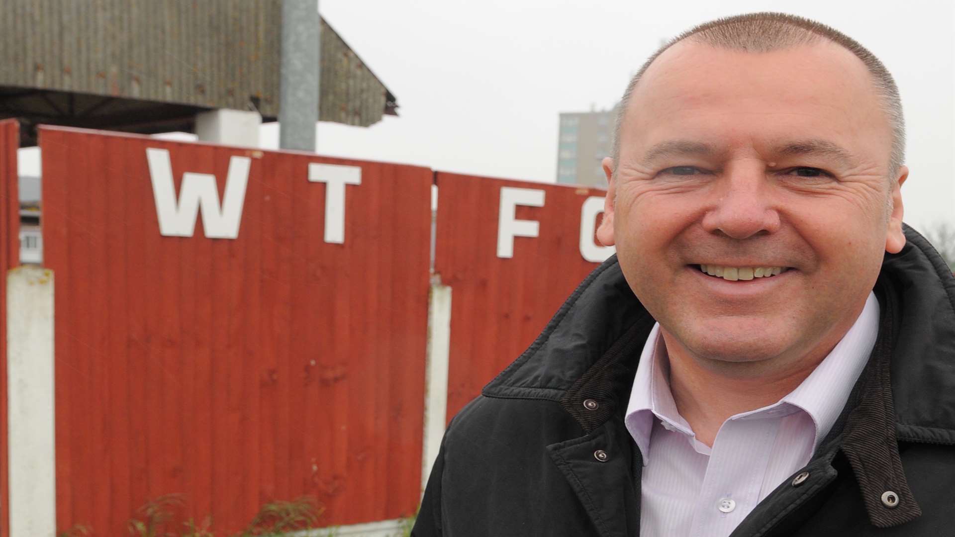 Whitstable Town chairman Gary Johnson